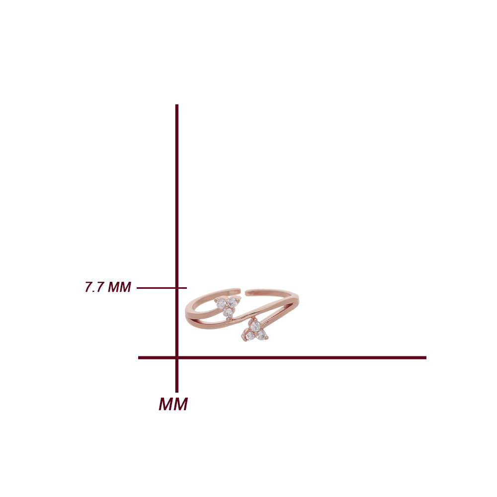 Rose Gold Open Bow Ring