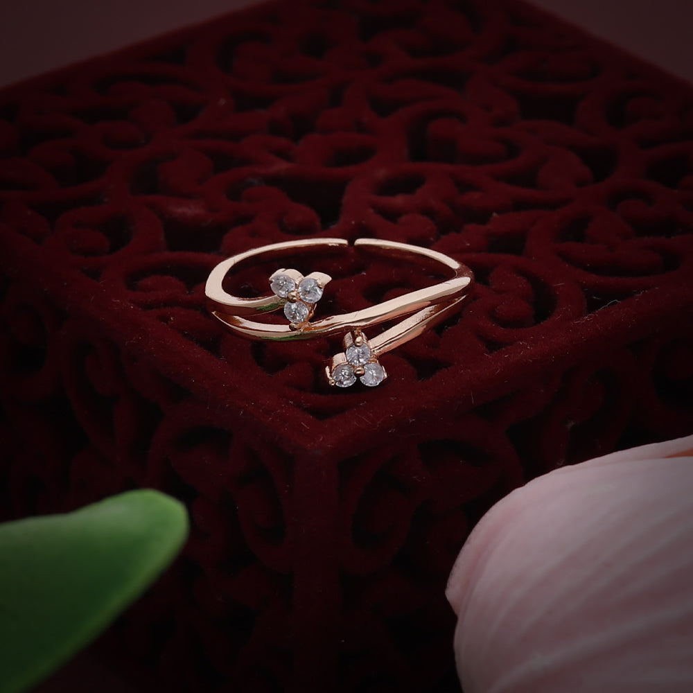Rose Gold Open Bow Ring