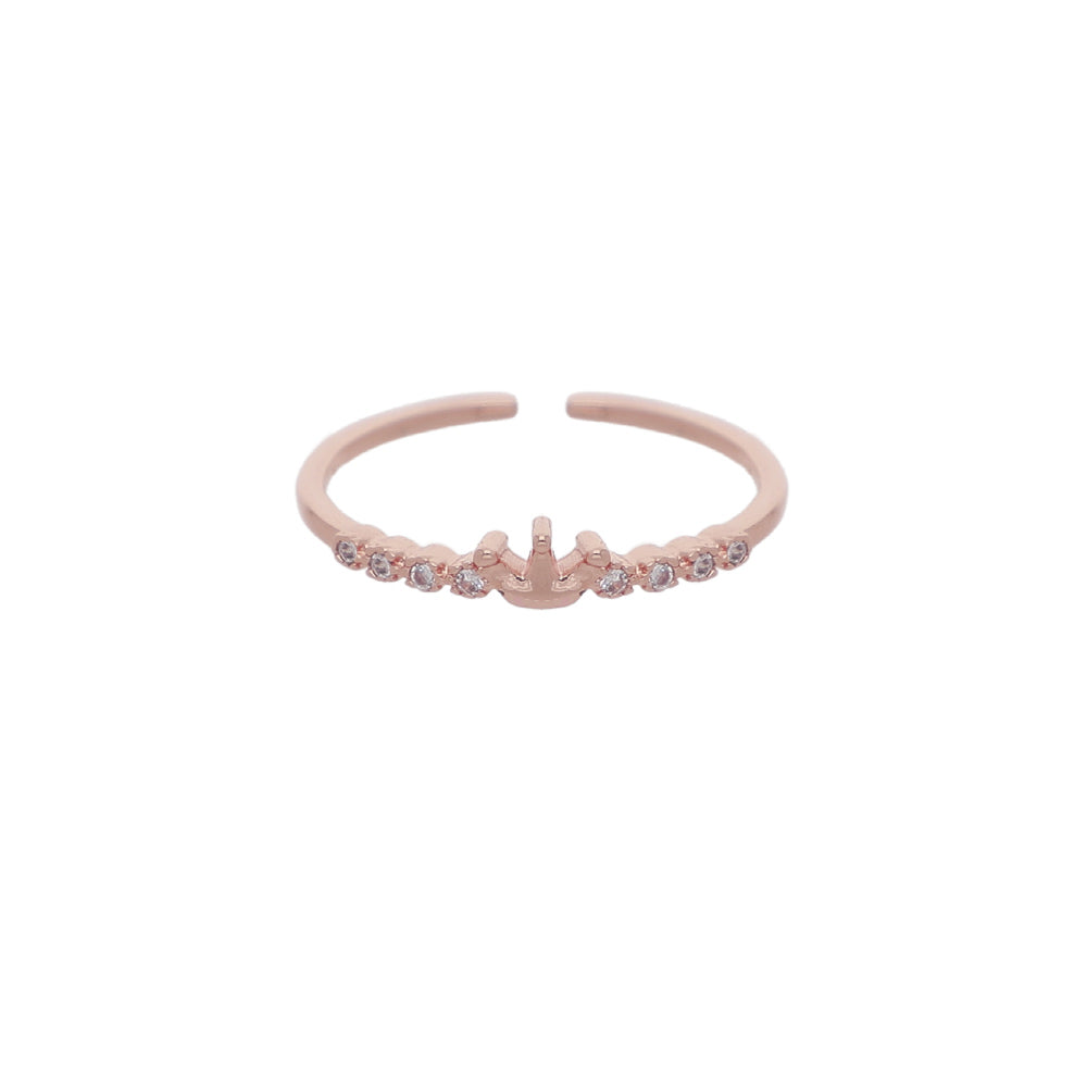 Rose Gold Double Leaf Ring