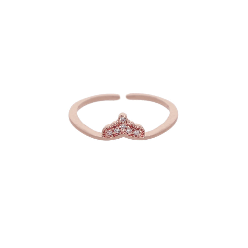 Rose Gold Twisted Open Ring