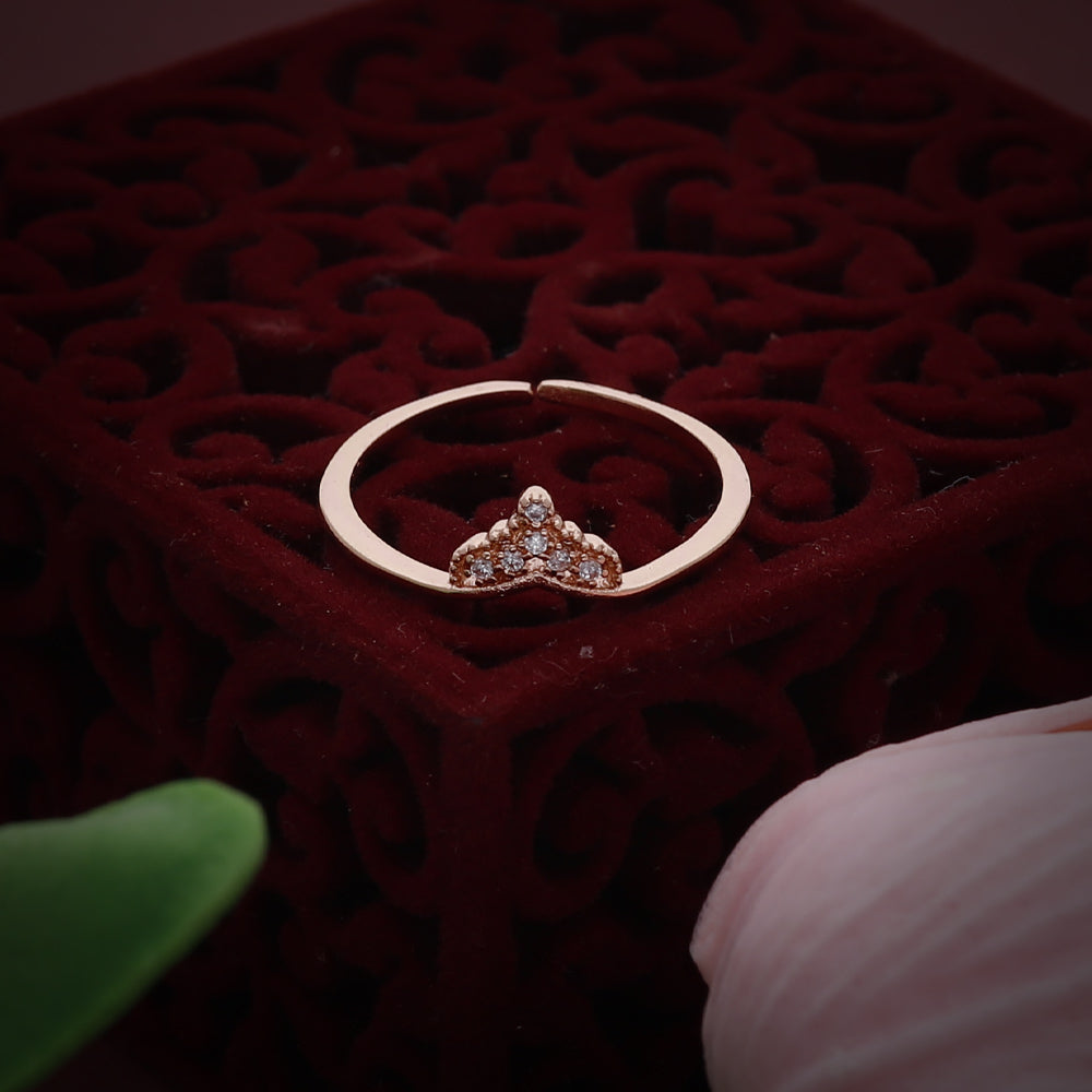 Rose Gold Twisted Open Ring
