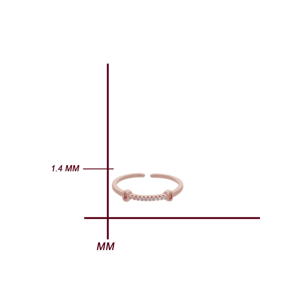 Rose Gold Double Band Ring