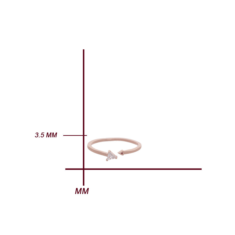 Rose Gold Petal Band Ring