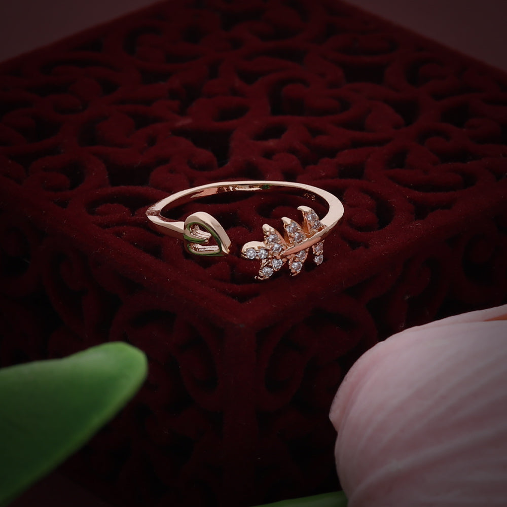 Rose Gold Double Accent Ring