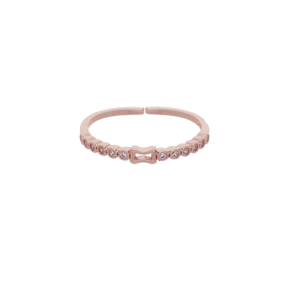 Rose Gold Loop Detail Ring
