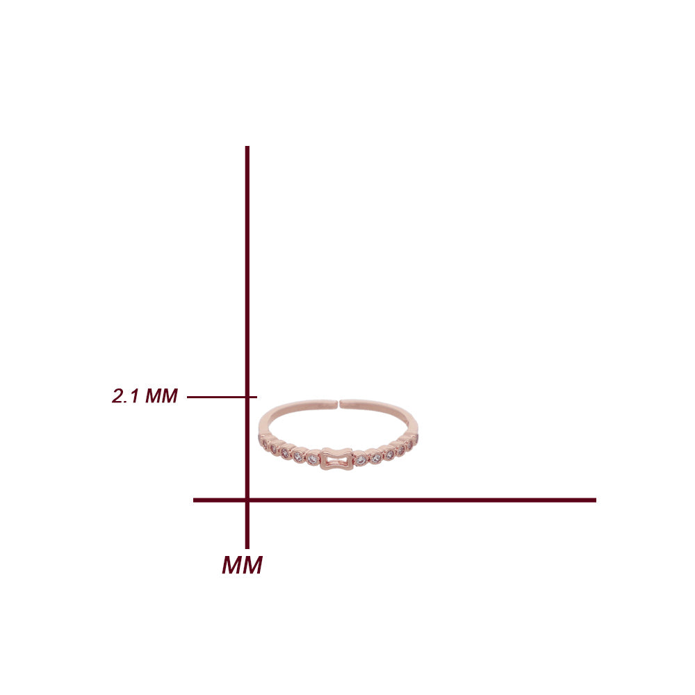 Rose Gold Loop Detail Ring