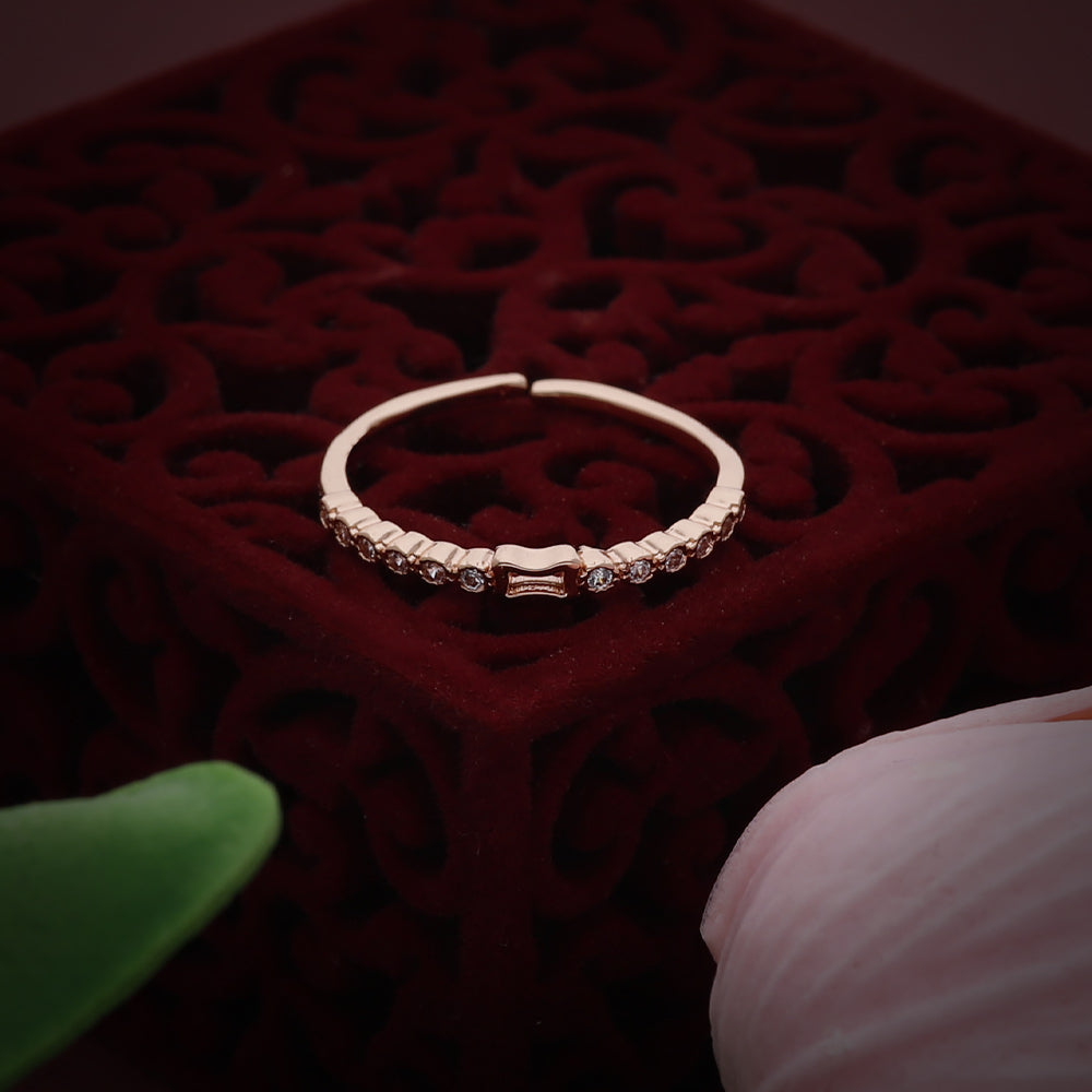 Rose Gold Loop Detail Ring