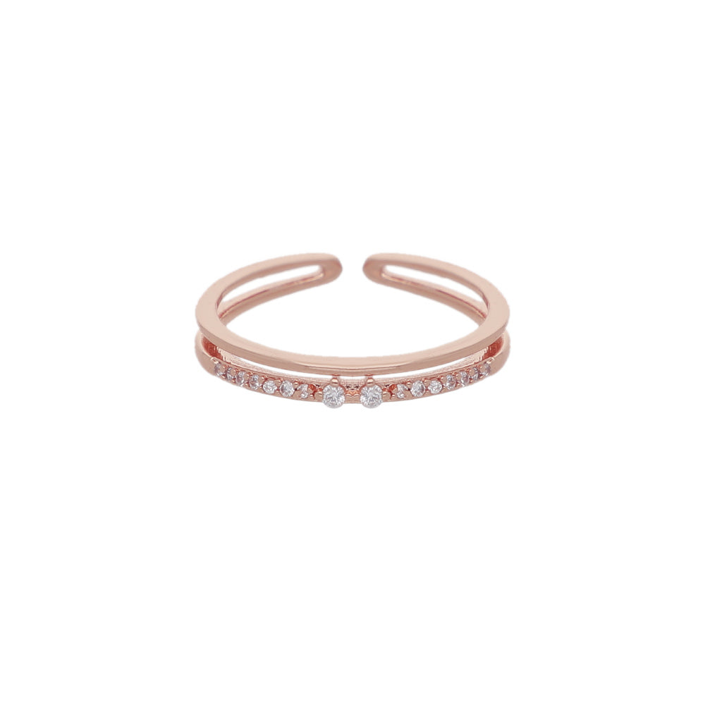 Rose Gold Slim Curve Ring