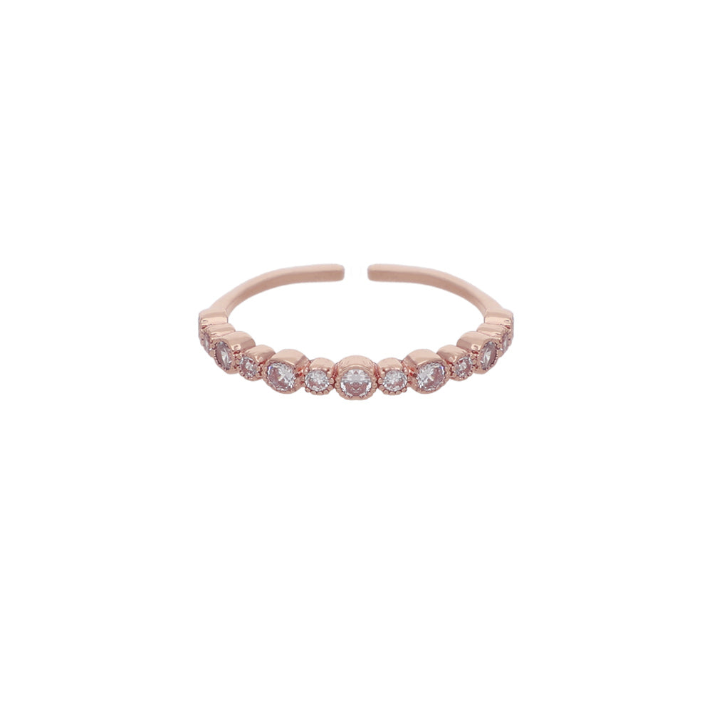 Rose Gold Twisted Band Design Ring