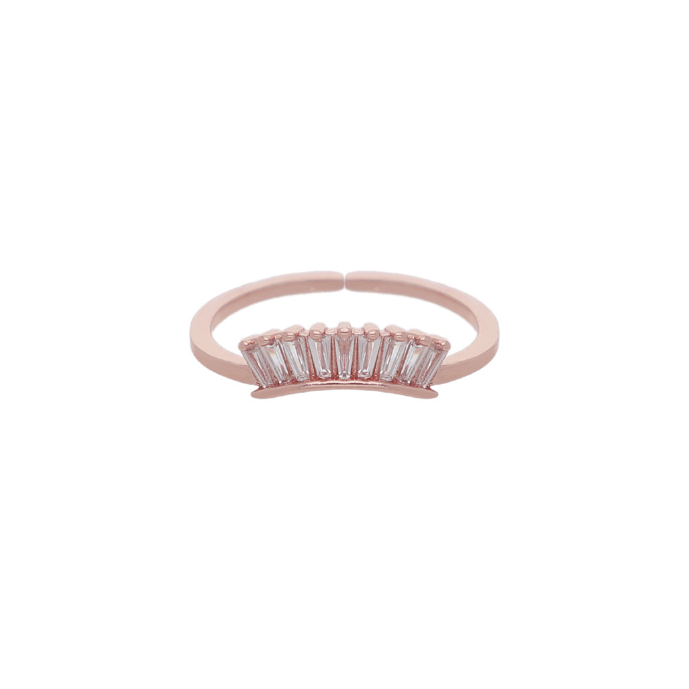 Rose Gold Petal Detail Design Ring