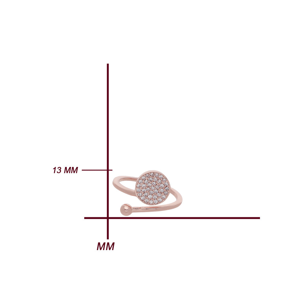 Rose Gold Double Loop Design Ring