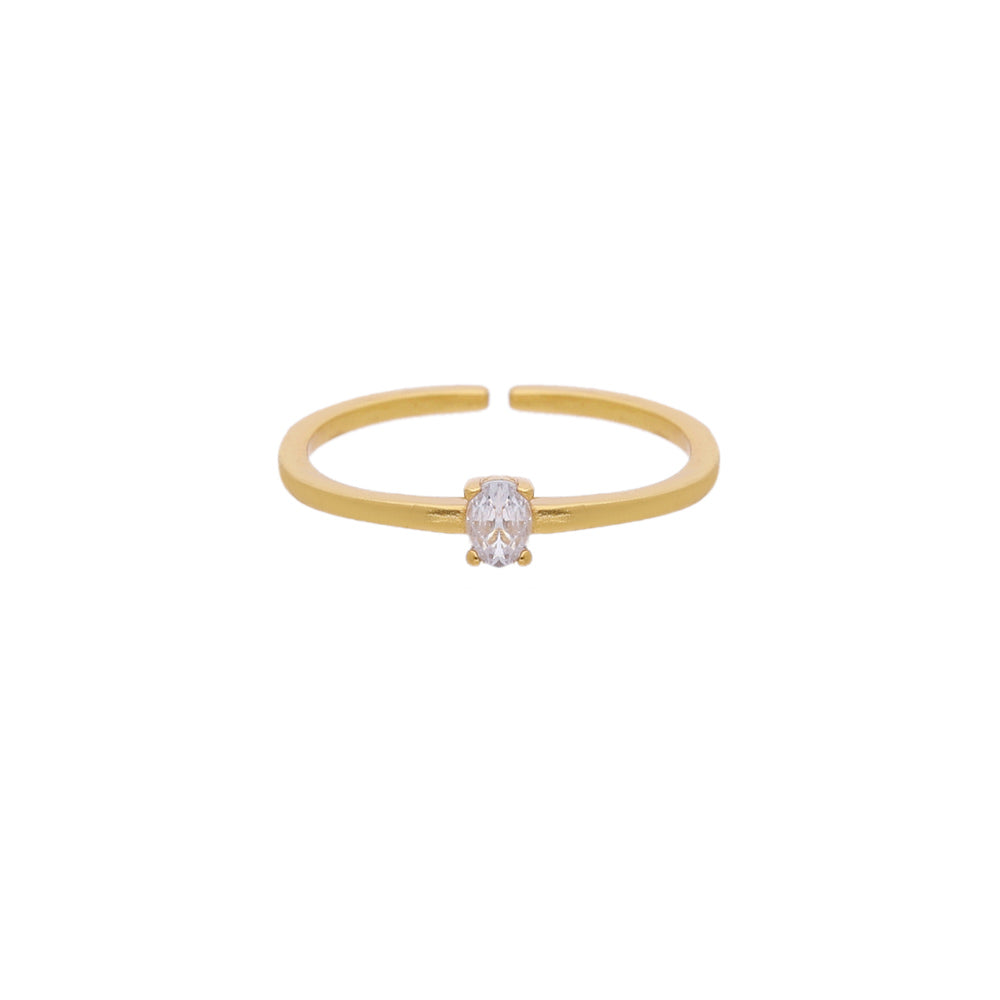 Gold Cross Accent Ring