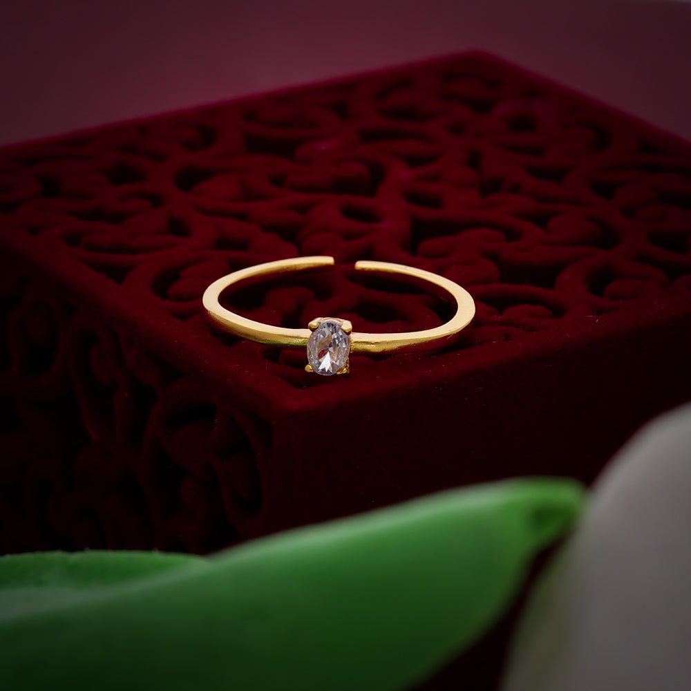 Gold Cross Accent Ring