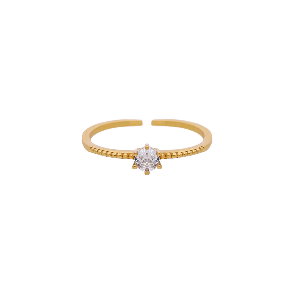 Gold Double Wave Ring