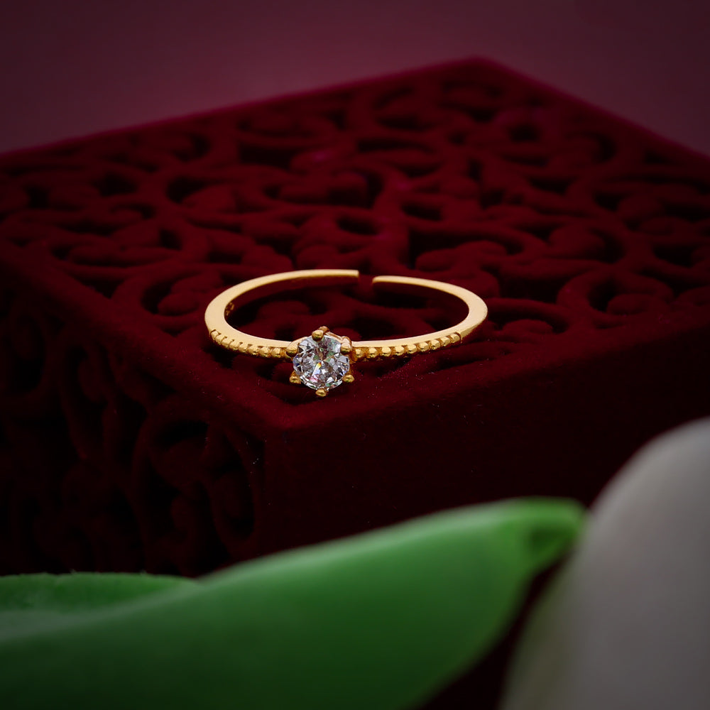 Gold Double Wave Ring