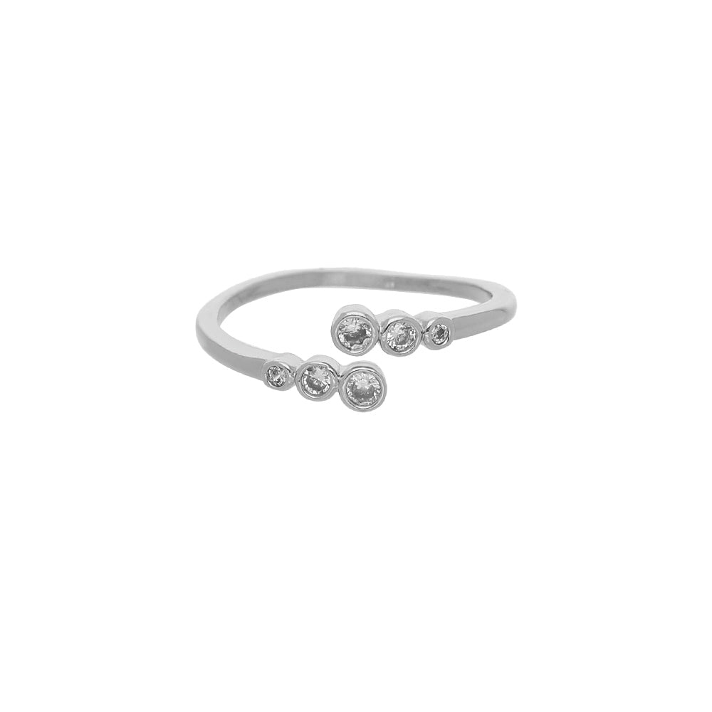 Silver Minimal Wave Design Ring