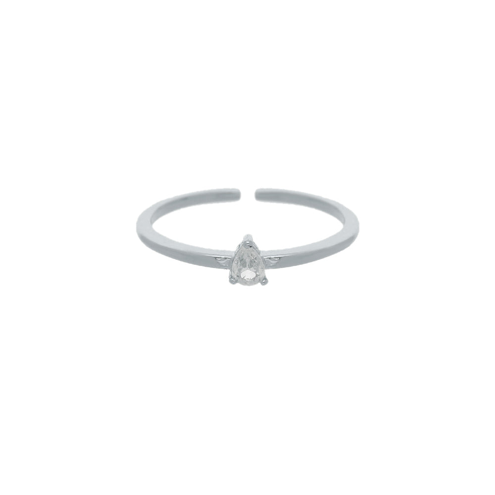 Silver Twisted Open Design Ring