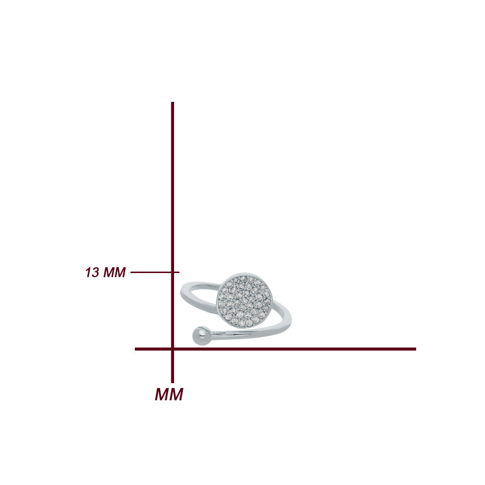 Silver Slim Band Design Ring