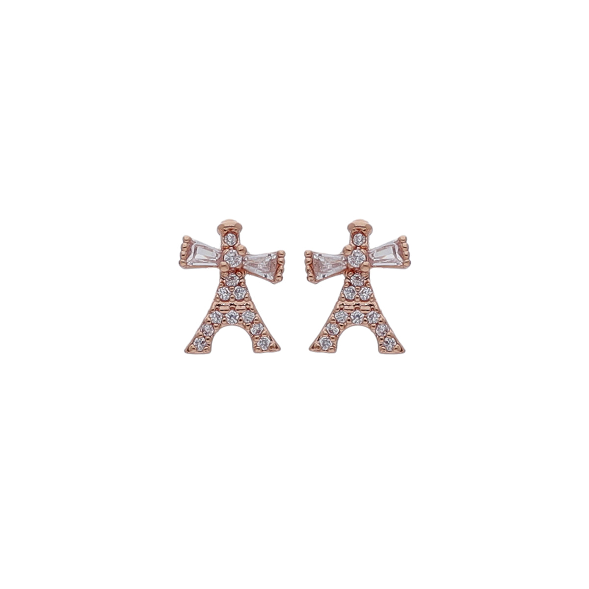 Bow Drop Stud Earring