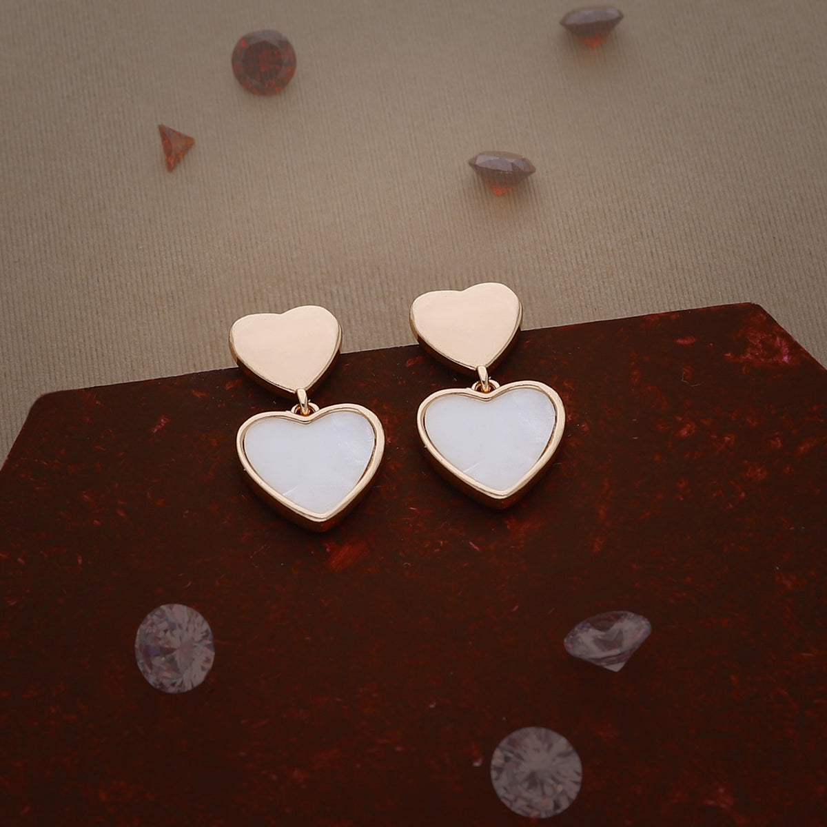 Heart Drop Earring