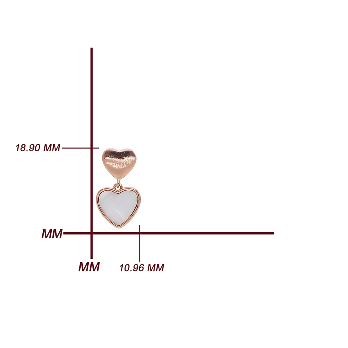 Heart Drop Earring
