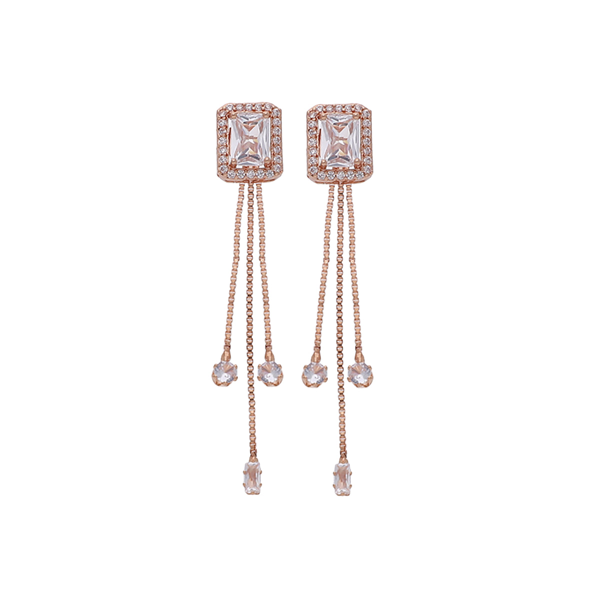 Crystal Long Drop Earring