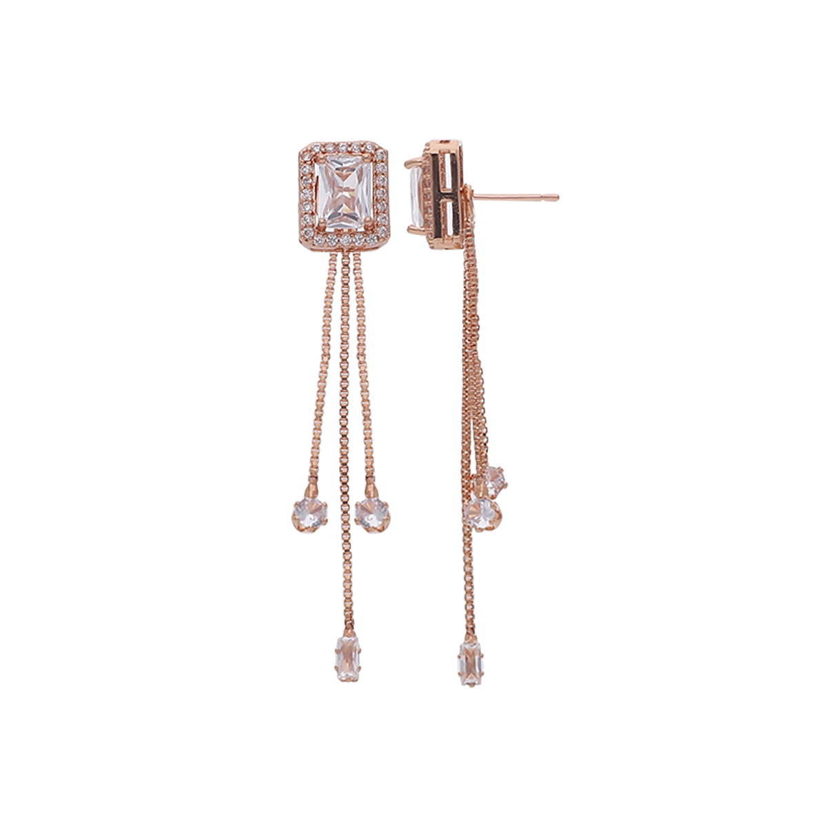 Crystal Long Drop Earring