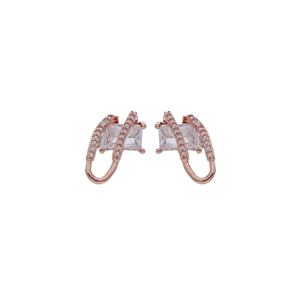 Geometric Crystal Earring