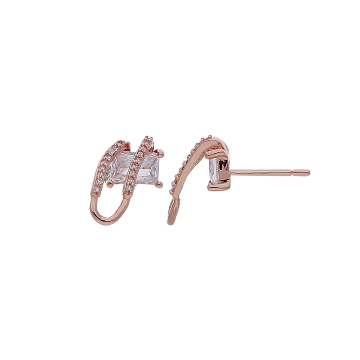 Geometric Crystal Earring