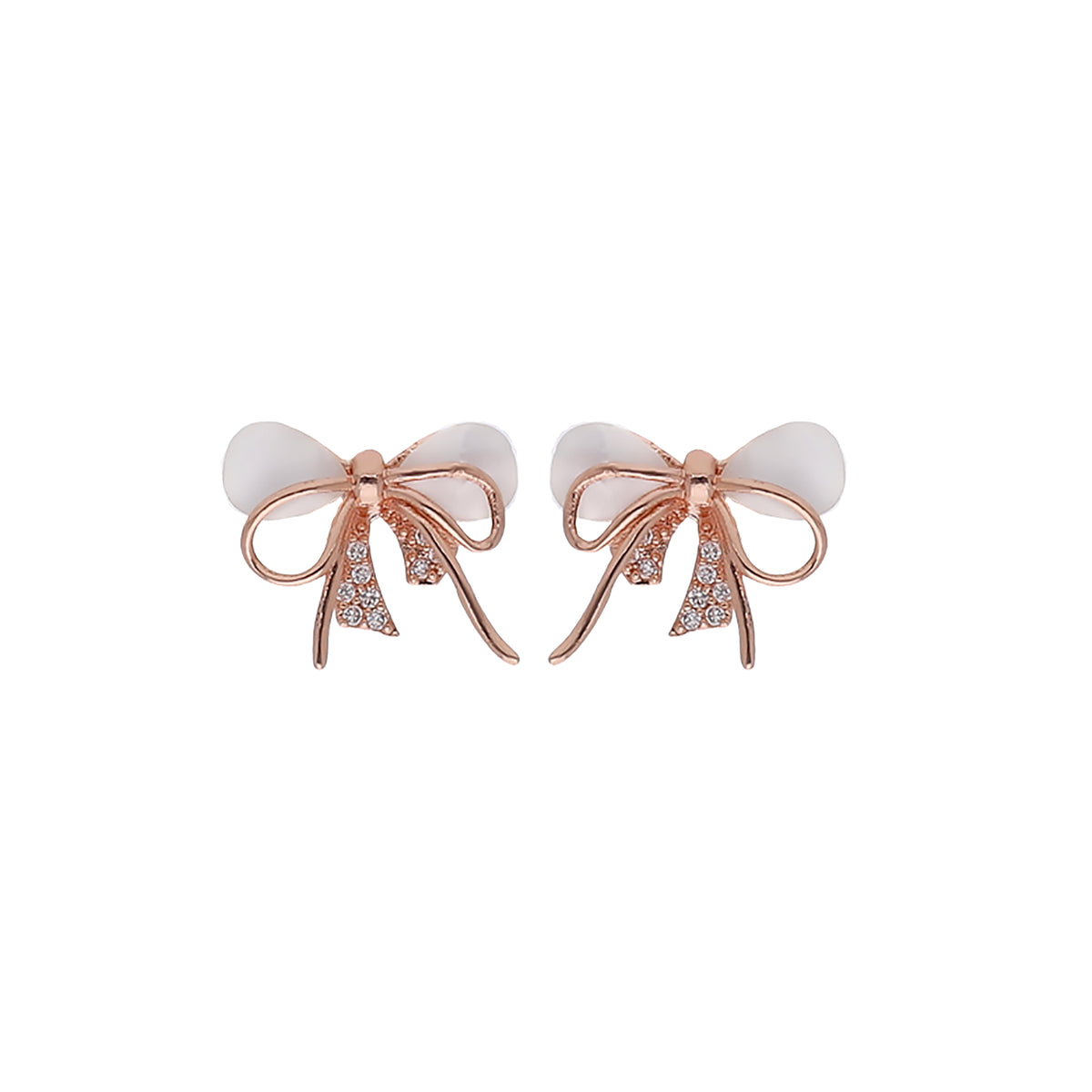 Pearl Bow Stud Earring