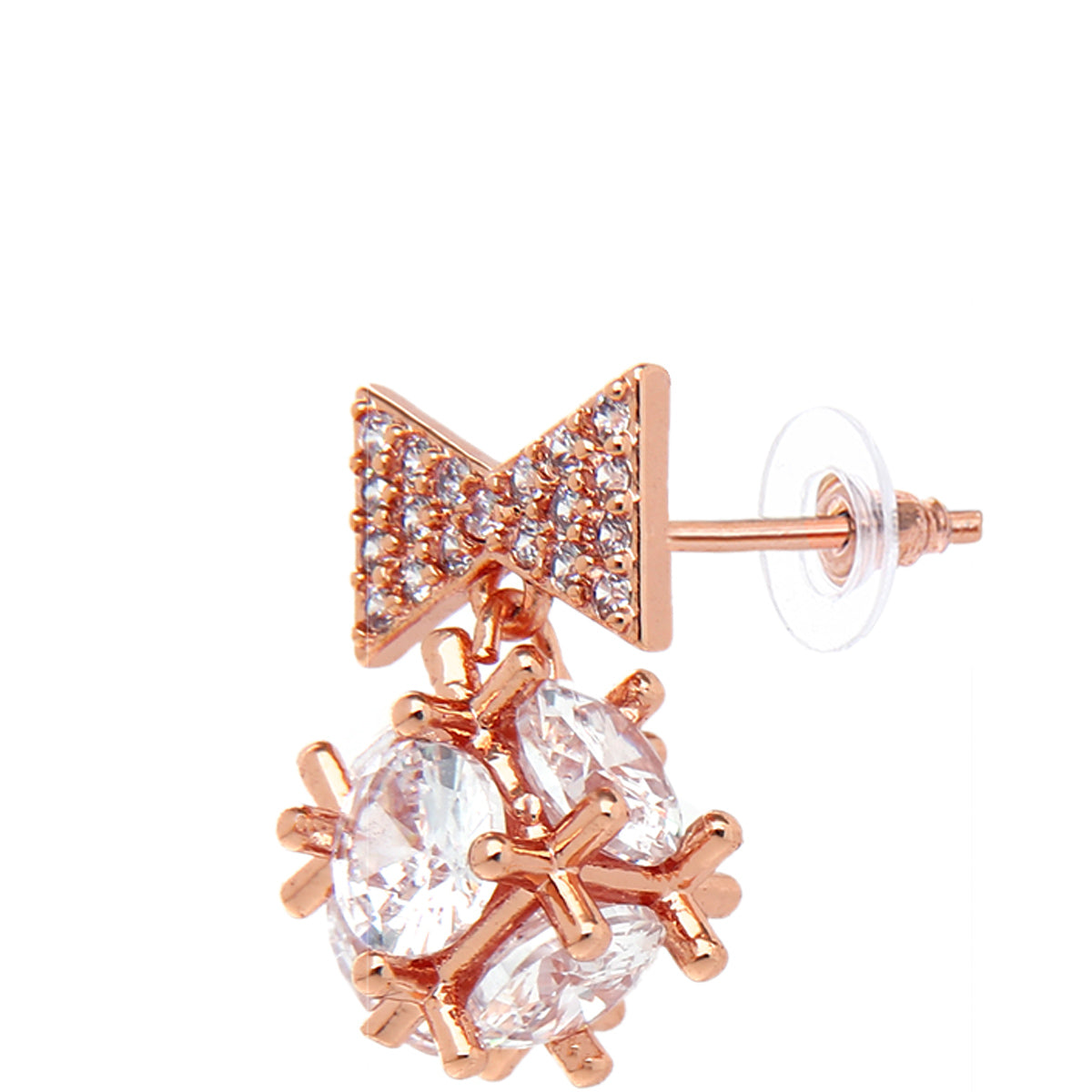 Rose Gold Plated Dainty Stud Earrings