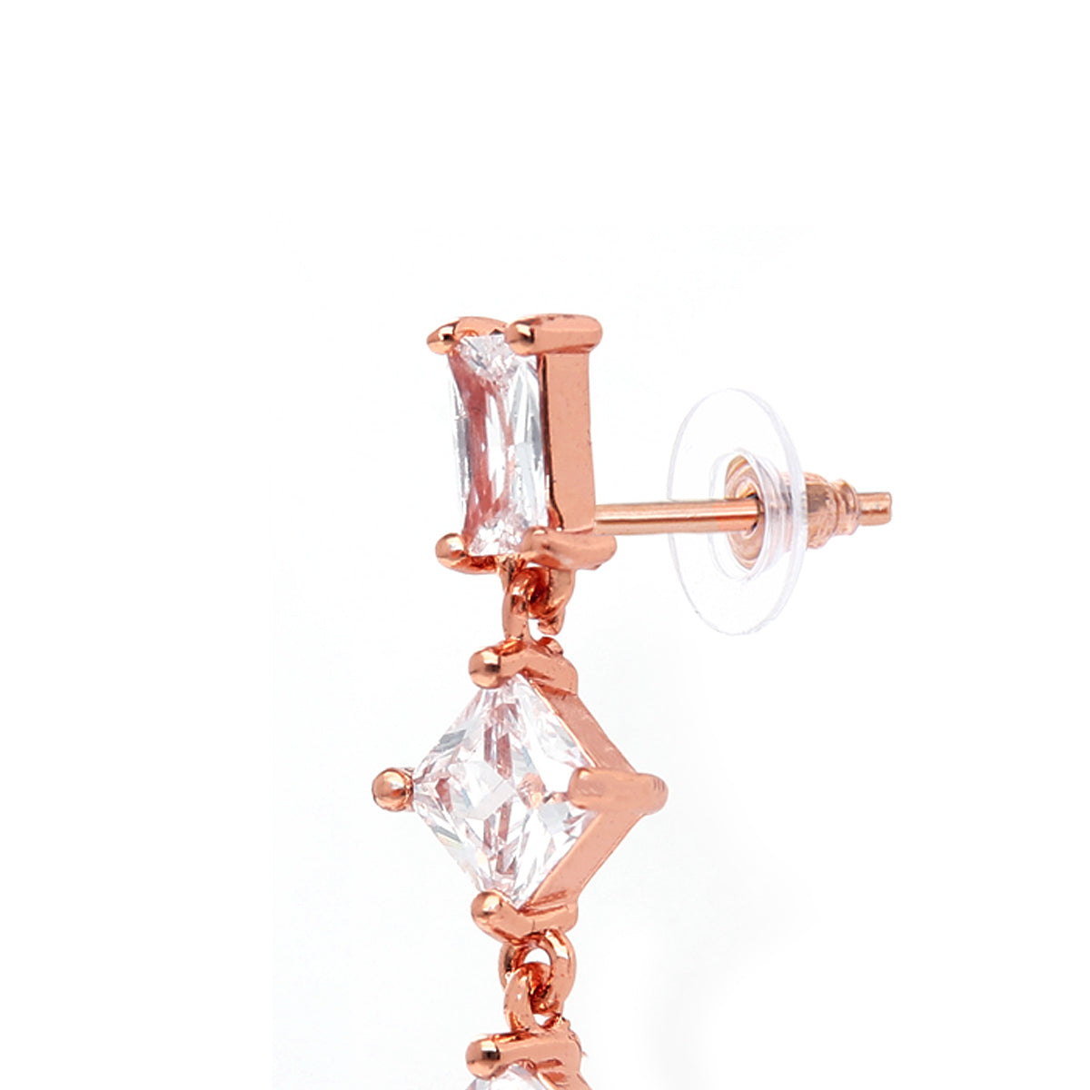 Rose Gold Plated Traditional Stud Earrings