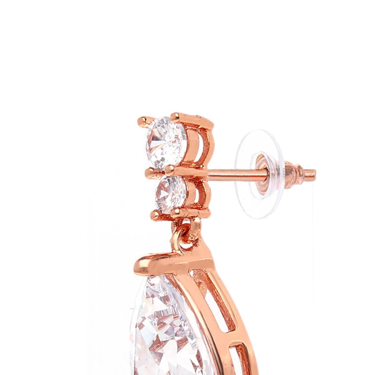 Rose Gold Plated Antique Stud Earrings