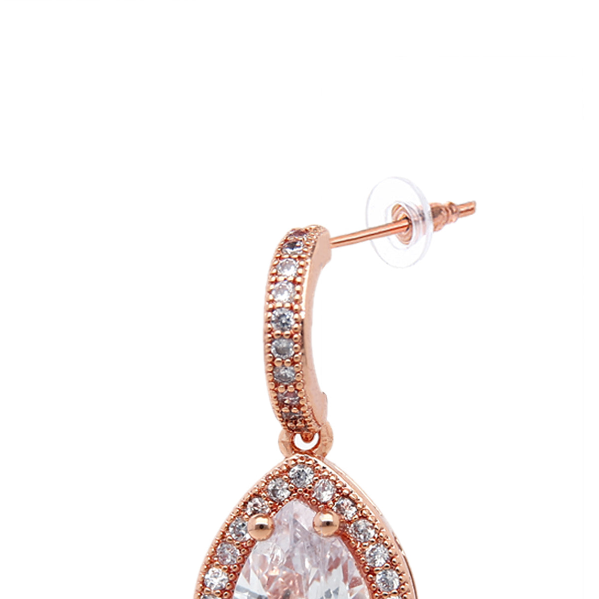 Rose Gold Plated Classic Traditional Stud Earrings