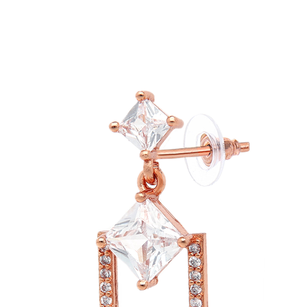 Rose Gold Plated Classic Antique Stud Earrings