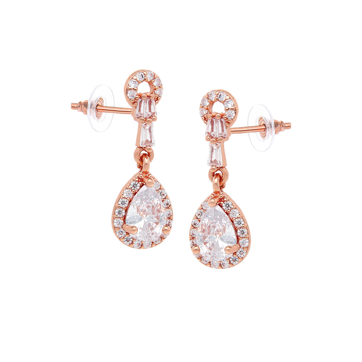 Rose Gold Plated Classic Minimal Stud Earrings