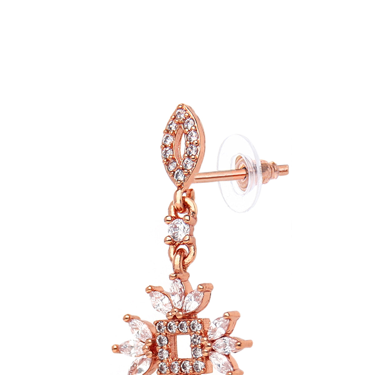 Rose Gold Plated Delicate Stud Earrings