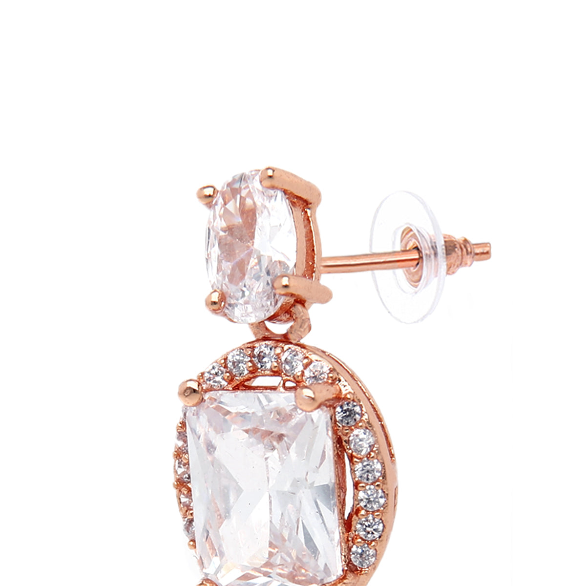 Rose Gold Plated Classic Festive Stud Earrings