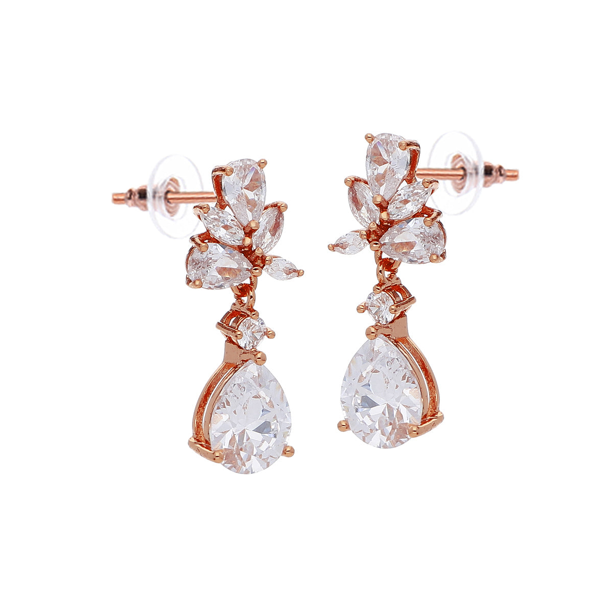 Rose Gold Plated Classic Designer Stud Earrings