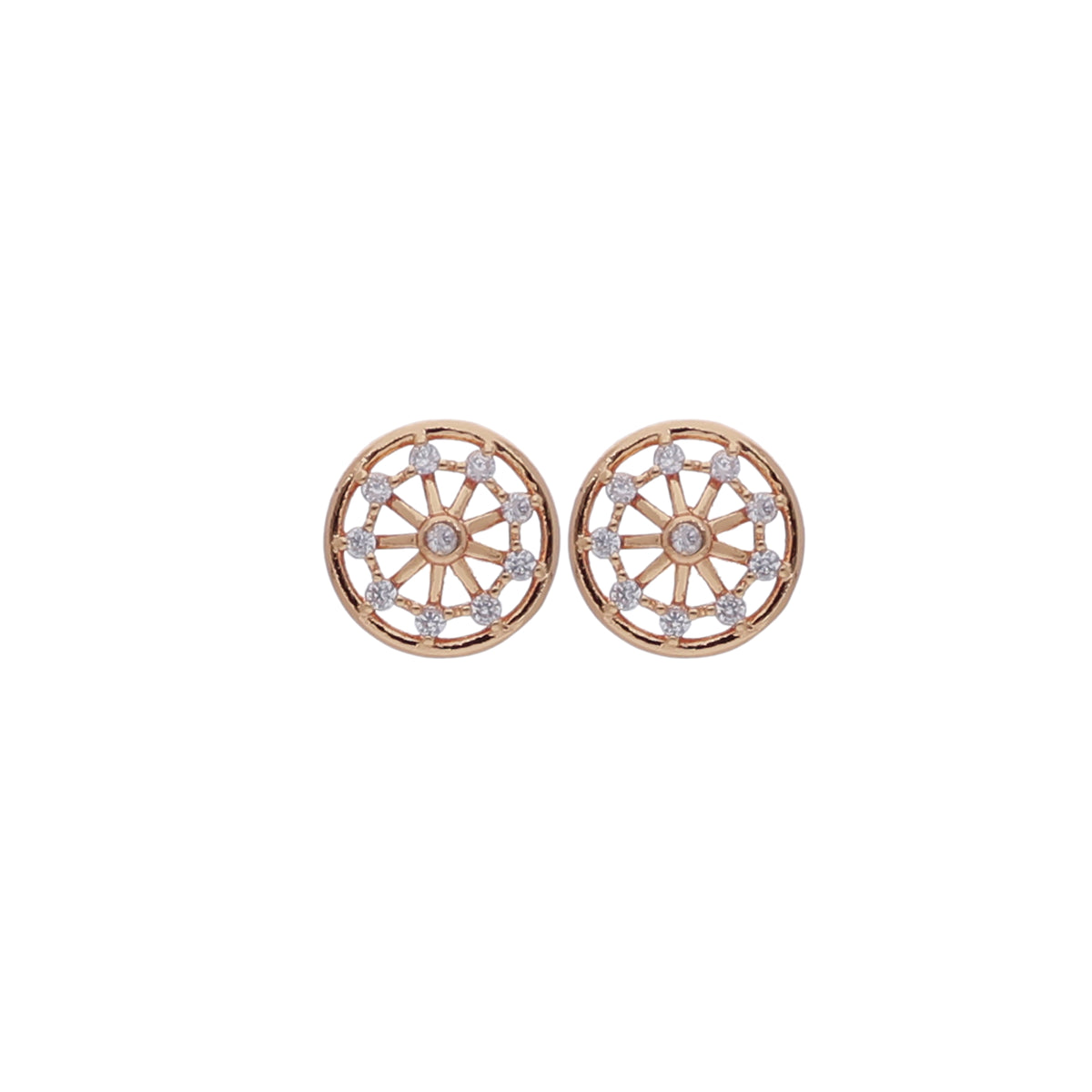 Round Wheel Earring