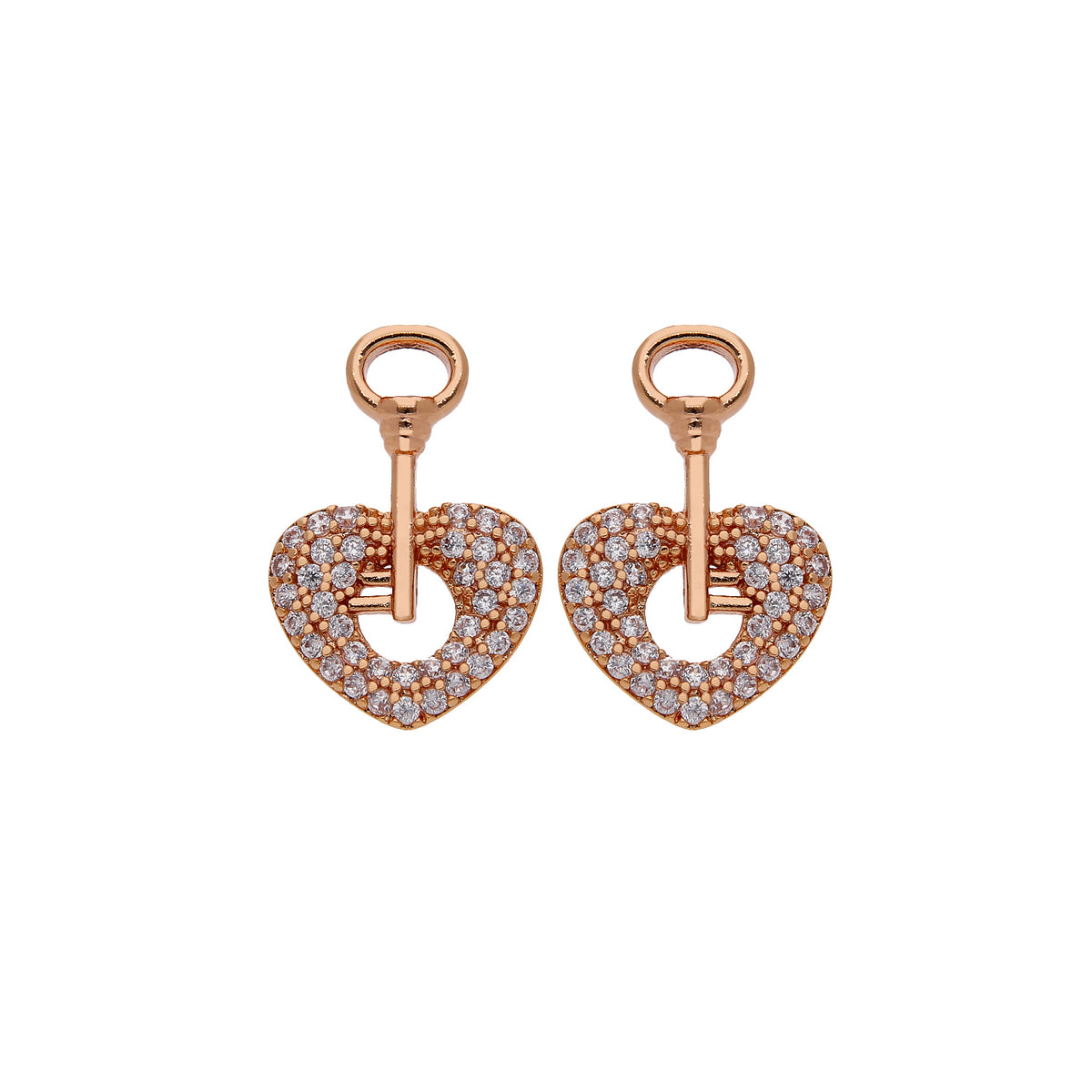 Sparkling Cubic Zirconia Stud Earrings