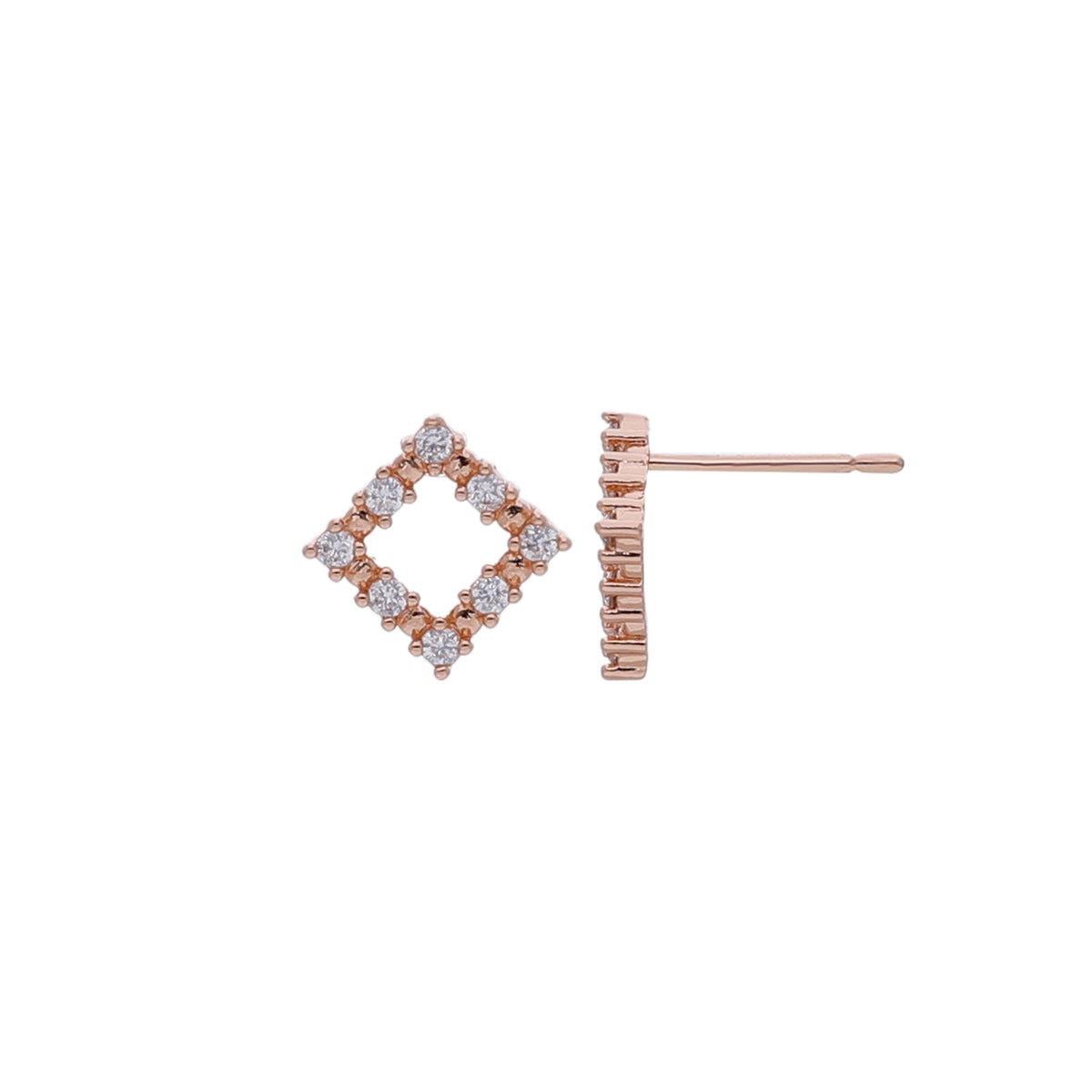 Square Crystal Earring