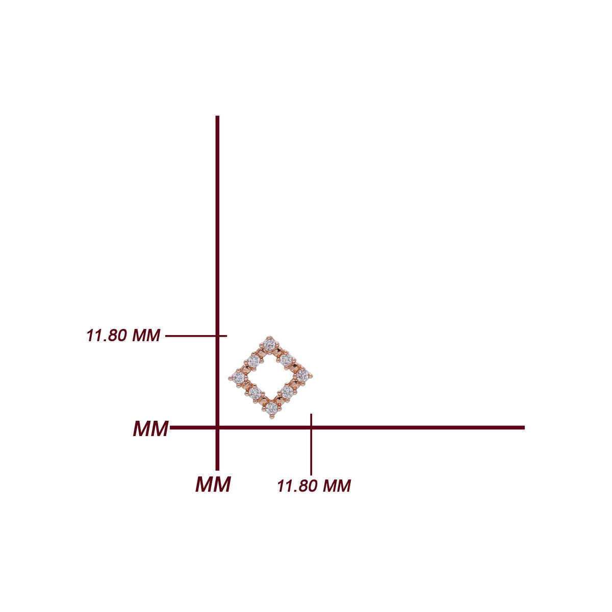 Square Crystal Earring