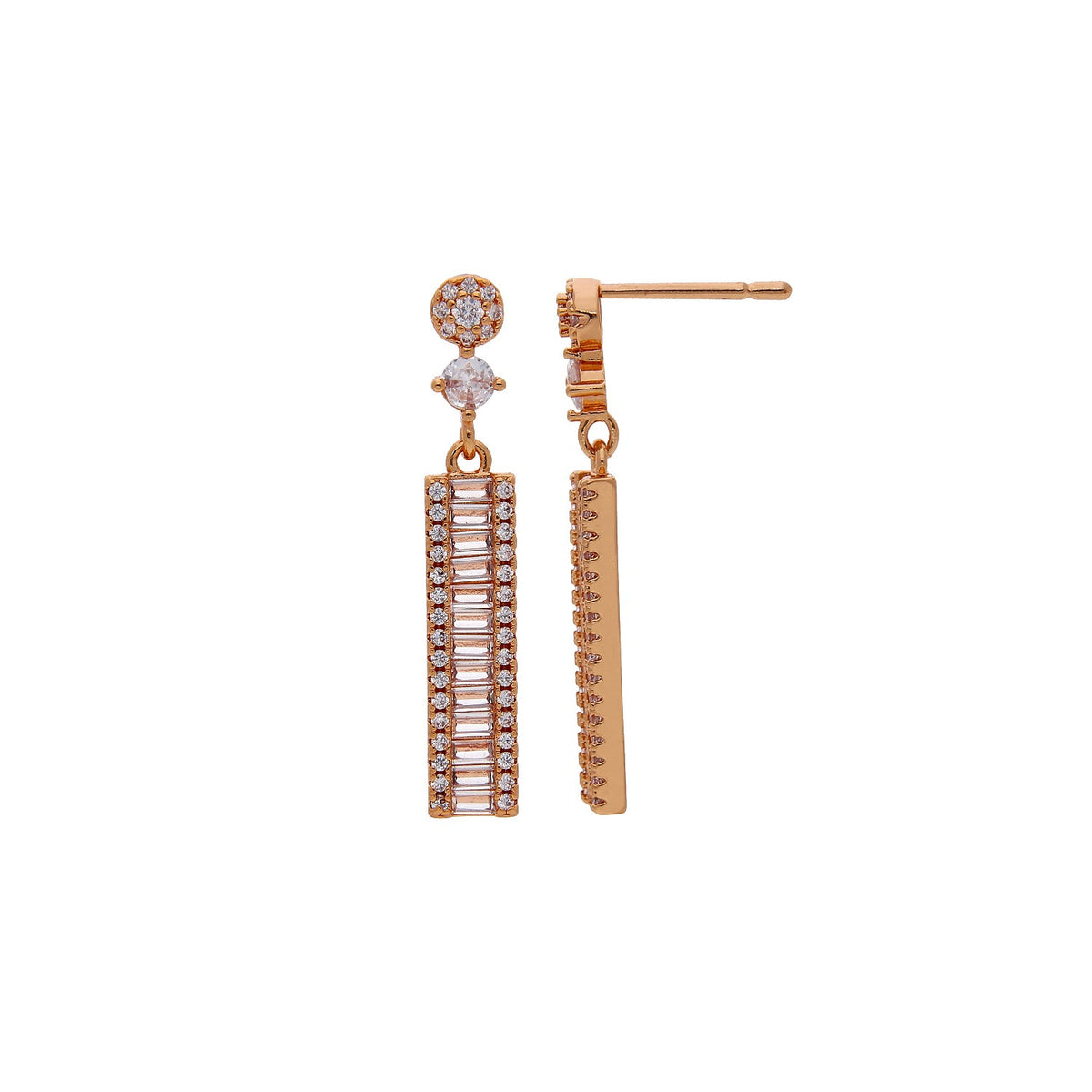 Pretty Cubic Zirconia Stud Earrings