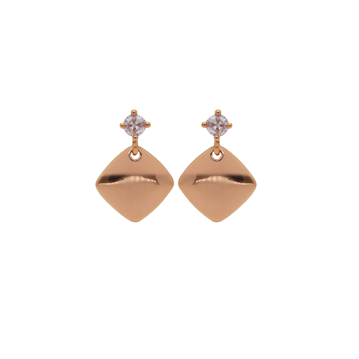 Chic Cubic Zirconia Stud Earrings