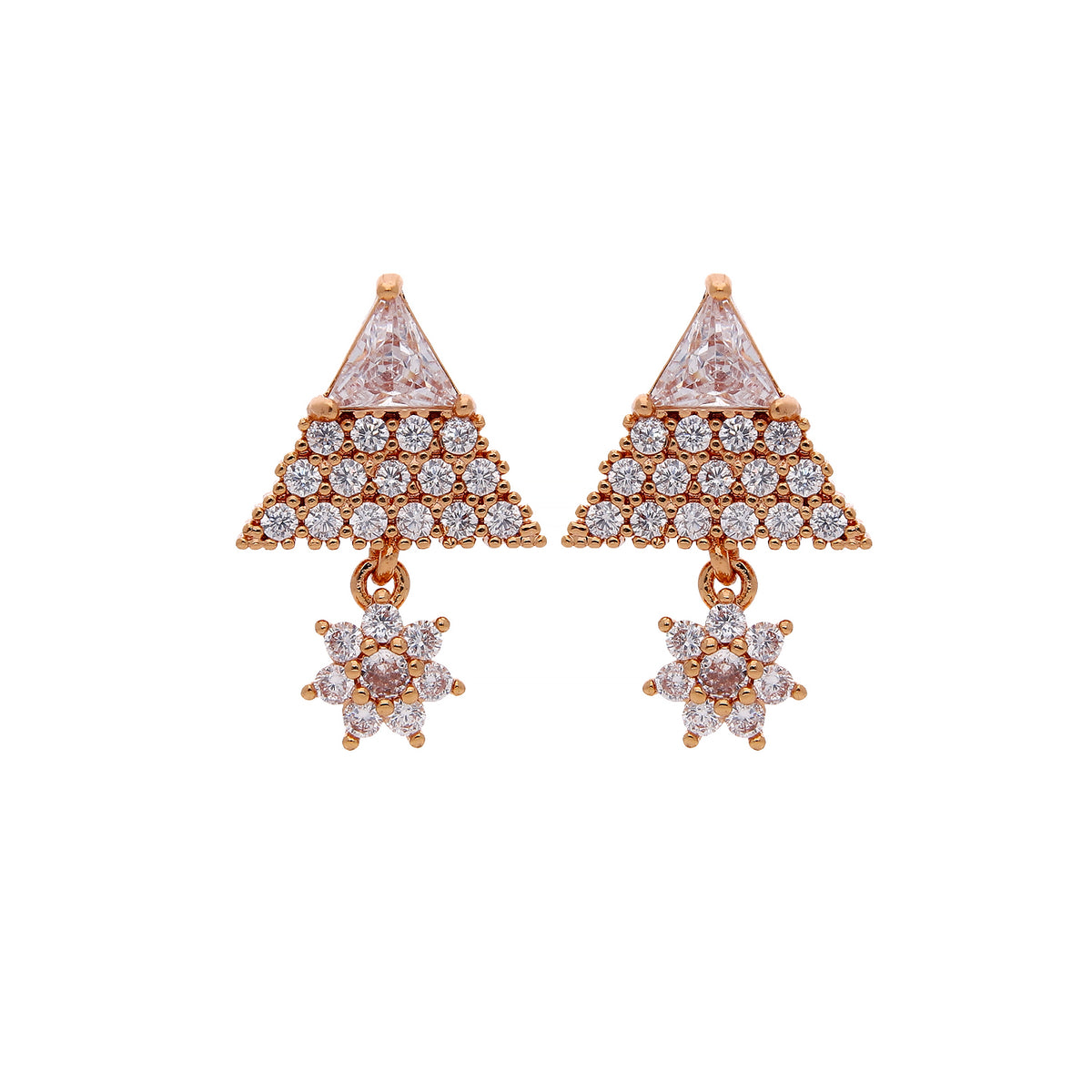 Dainty Cubic Zirconia Stud Earrings