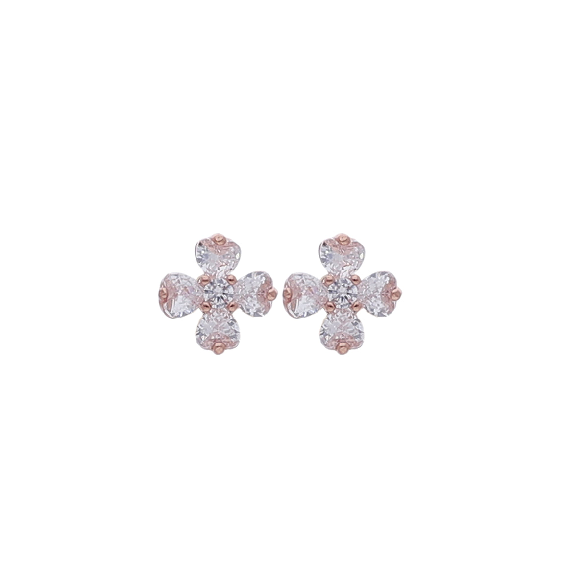 Crystal Flower Stud Earring