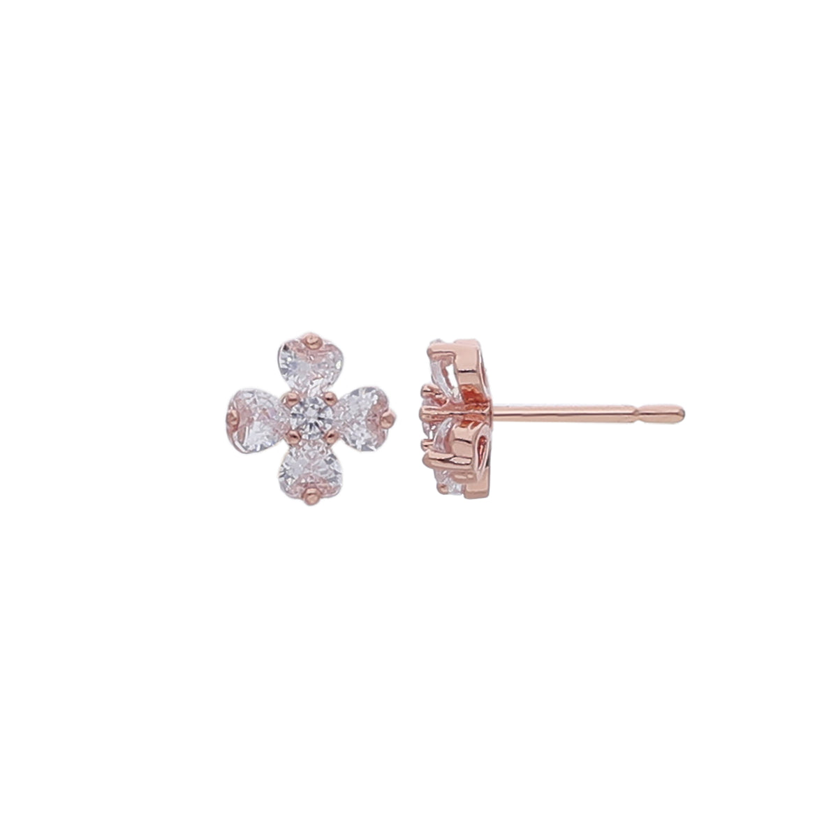 Crystal Flower Stud Earring