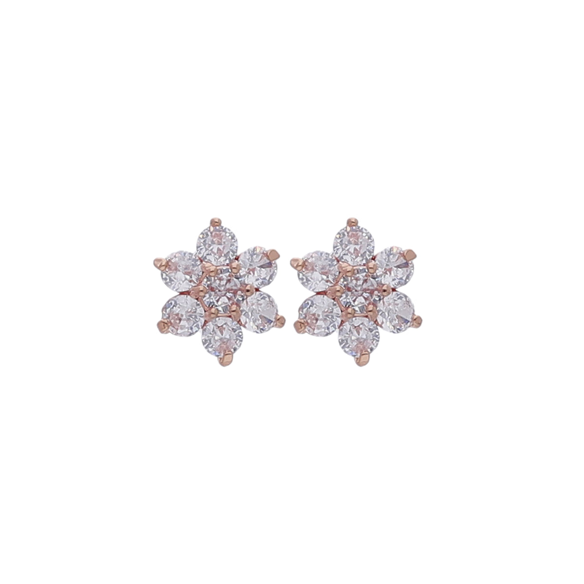 Crystal Flower Cluster Earring