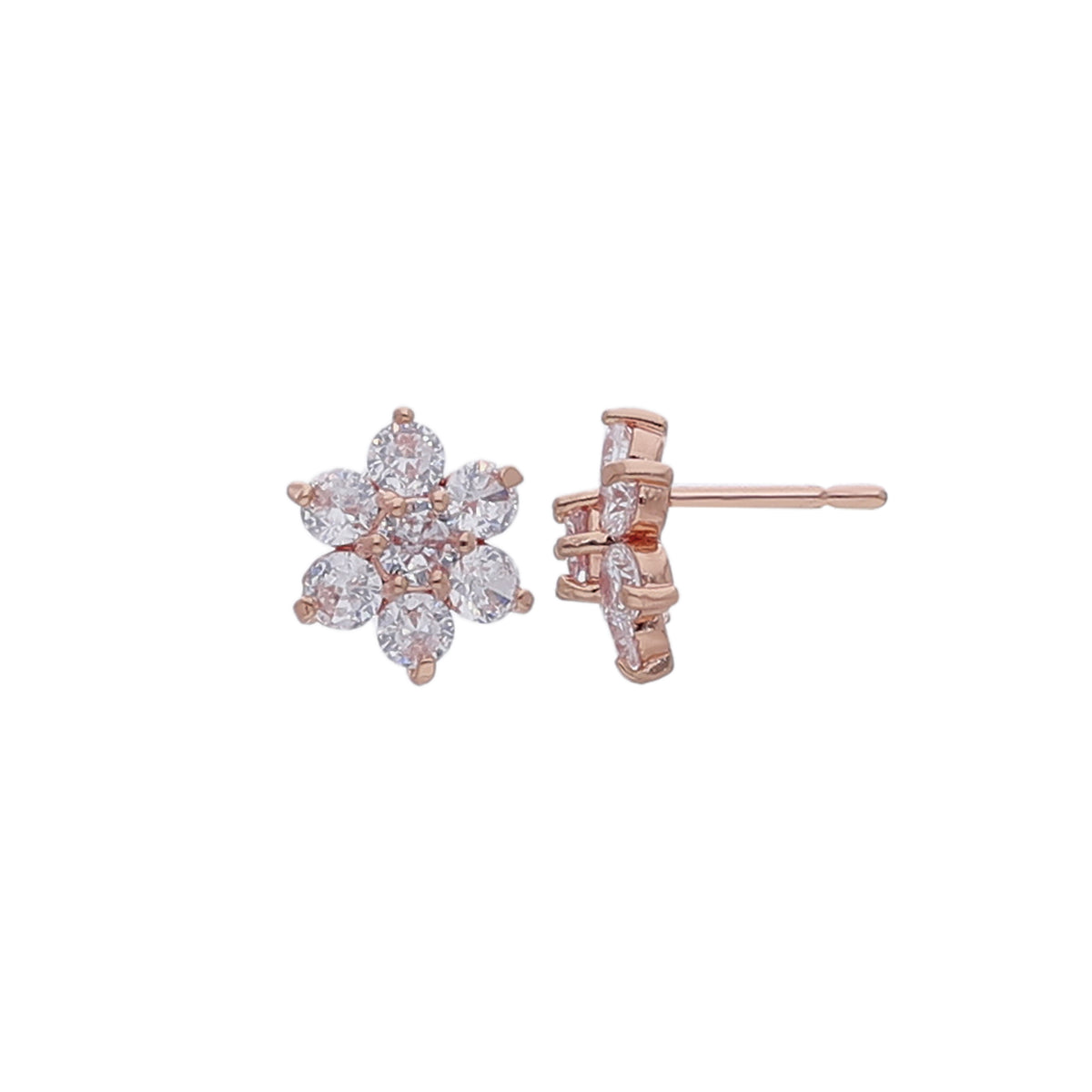 Crystal Flower Cluster Earring